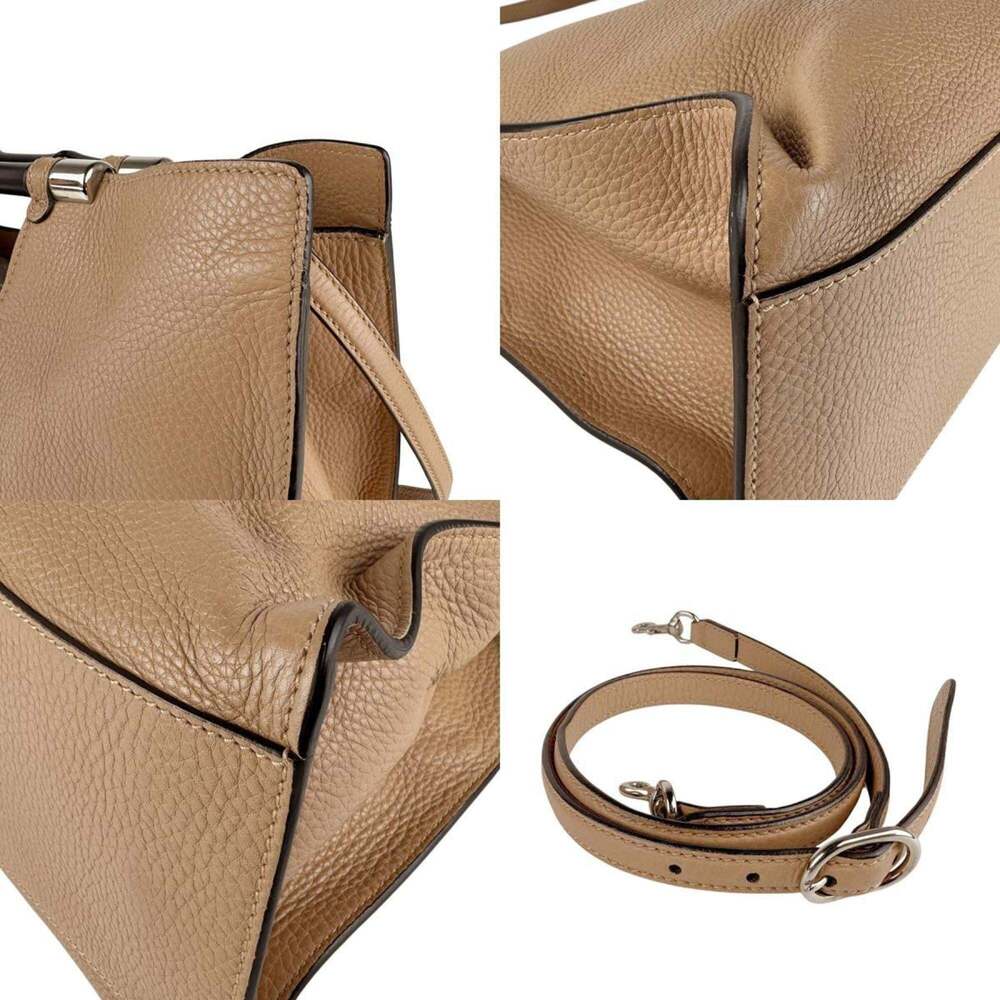 GUCCI Authentic Cream Leather Shoulder Bag - Picture 4 of 5